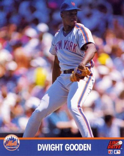 1991 Line Drive 8x10 Action Photos #NNO Dwight Gooden Front
