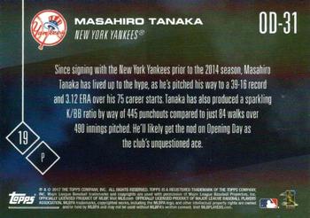 2017 Topps Now Road to Opening Day New York Yankees #OD-31 Masahiro Tanaka Back