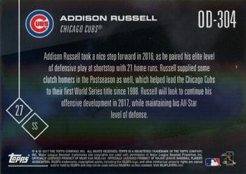 2017 Topps Now Road to Opening Day Chicago Cubs #OD-304 Addison Russell Back