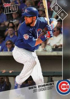2017 Topps Now Road to Opening Day Chicago Cubs #OD-306 Ben Zobrist Front