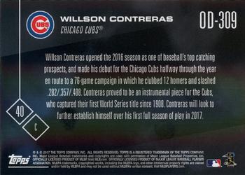 2017 Topps Now Road to Opening Day Chicago Cubs #OD-309 Willson Contreras Back