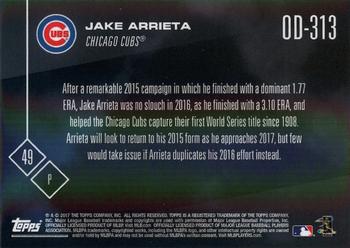 2017 Topps Now Road to Opening Day Chicago Cubs #OD-313 Jake Arrieta Back