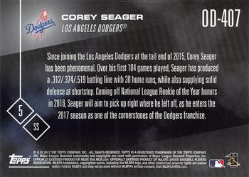 2017 Topps Now Road to Opening Day Los Angeles Dodgers #OD-407 Corey Seager Back