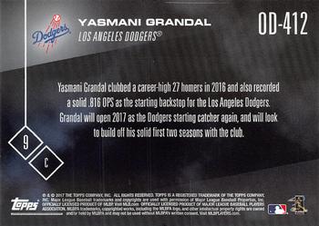 2017 Topps Now Road to Opening Day Los Angeles Dodgers #OD-412 Yasmani Grandal Back