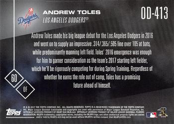 2017 Topps Now Road to Opening Day Los Angeles Dodgers #OD-413 Andrew Toles Back