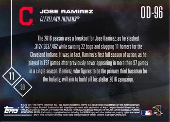 2017 Topps Now Road to Opening Day Cleveland Indians #OD-96 Jose Ramirez Back