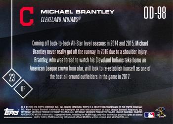 2017 Topps Now Road to Opening Day Cleveland Indians #OD-98 Michael Brantley Back