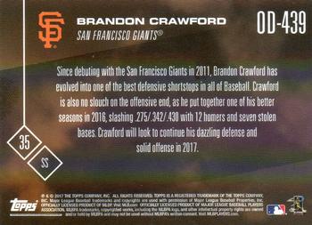 2017 Topps Now Road to Opening Day San Francisco Giants #OD-439 Brandon Crawford Back