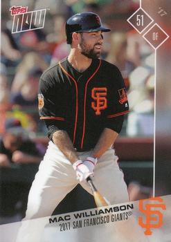 2017 Topps Now Road to Opening Day San Francisco Giants #OD-445 Mac Williamson Front
