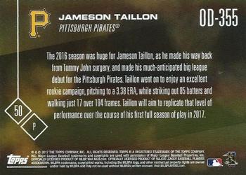 2017 Topps Now Road to Opening Day Pittsburgh Pirates #OD-355 Jameson Taillon Back