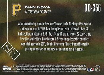 2017 Topps Now Road to Opening Day Pittsburgh Pirates #OD-356 Ivan Nova Back