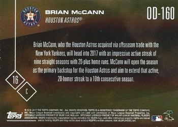 2017 Topps Now Road to Opening Day Houston Astros #OD-160 Brian McCann Back