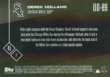 2017 Topps Now Road to Opening Day Chicago White Sox #OD-89 Derek Holland Back