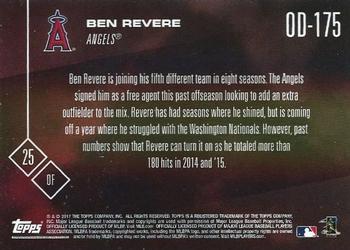 2017 Topps Now Road to Opening Day Los Angeles Angels #OD-175 Ben Revere Back