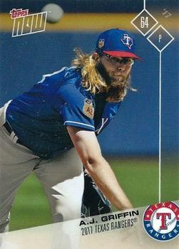 2017 Topps Now Road to Opening Day Texas Rangers #OD-224 A.J. Griffin Front