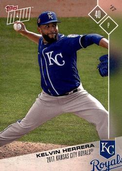 2017 Topps Now Road to Opening Day Kansas City Royals #OD-135 Kelvin Herrera Front
