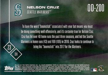 2017 Topps Now Road to Opening Day Seattle Mariners #OD-200 Nelson Cruz Back