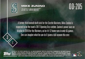 2017 Topps Now Road to Opening Day Seattle Mariners #OD-205 Mike Zunino Back