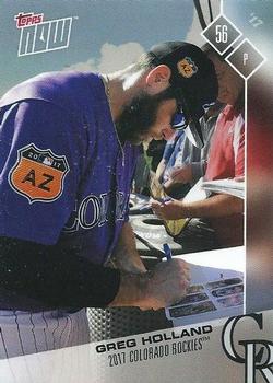 2017 Topps Now Road to Opening Day Colorado Rockies #OD-402 Greg Holland Front