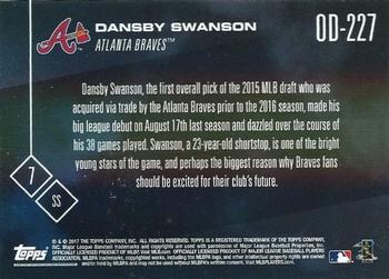 2017 Topps Now Road to Opening Day Atlanta Braves #OD-227 Dansby Swanson Back