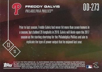 2017 Topps Now Road to Opening Day Philadelphia Phillies #OD-273 Freddy Galvis Back