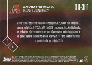 2017 Topps Now Road to Opening Day Arizona Diamondbacks #OD-381 David Peralta Back