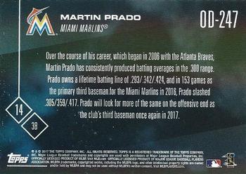 2017 Topps Now Road to Opening Day Miami Marlins #OD-247 Martin Prado Back