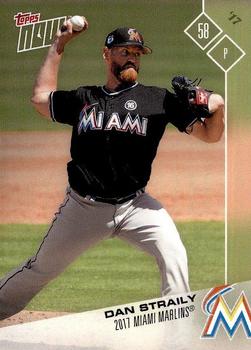 2017 Topps Now Road to Opening Day Miami Marlins #OD-254 Dan Straily Front