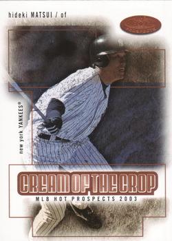 2003 Fleer Hot Prospects - Cream of the Crop #11CC Hideki Matsui Front