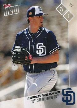 2017 Topps Now Road to Opening Day San Diego Padres #OD-433 Jered Weaver Front