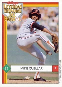 1991 Kellogg's Leyendas Hispanas del Beisbol (Spanish Legends of Baseball) #NNO Mike Cuellar Front