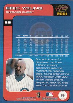 2001 Pacific #89 Eric Young Back