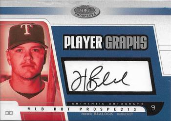 2003 Fleer Hot Prospects - PlayerGraphs #P-HB Hank Blalock Front