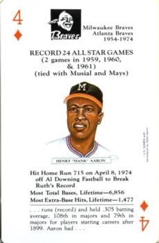 1991 U.S. Games Systems Baseball Legends #4♦ Henry Aaron Front