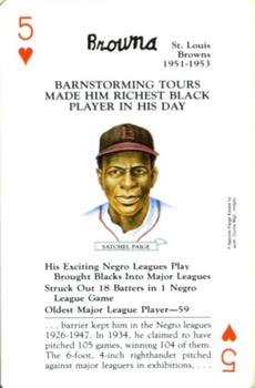 1991 U.S. Games Systems Baseball Legends #5♥ Satchel Paige Front