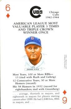 1991 U.S. Games Systems Baseball Legends #6♦ Jimmie Foxx Front