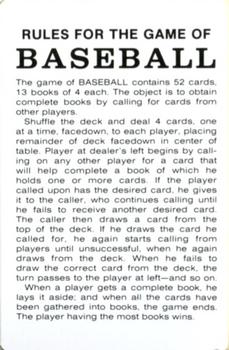 1991 U.S. Games Systems Baseball Legends #NNO Rules for the Game Front