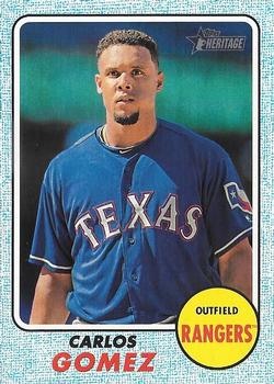 2017 Topps Heritage - Blue Borders #335 Carlos Gomez Front