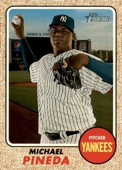 2017 Topps Heritage - Bright Yellow Backs #709 Michael Pineda Front