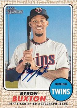 2017 Topps Heritage - Real One Autographs #ROA-BB Byron Buxton Front