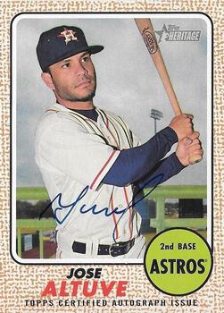 2017 Topps Heritage - Real One Autographs #ROA-JAL Jose Altuve Front
