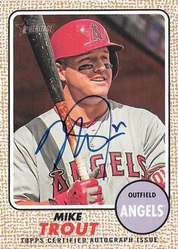 2017 Topps Heritage - Real One Autographs #ROA-MT Mike Trout Front