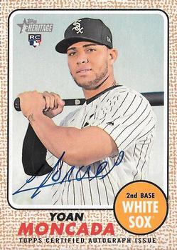 2017 Topps Heritage - Real One Autographs #ROA-YM Yoan Moncada Front