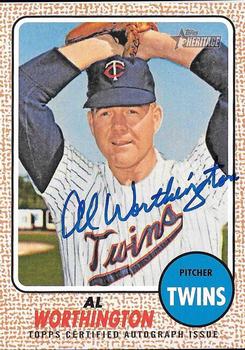 2017 Topps Heritage - Real One Autographs #ROA-AW Al Worthington Front