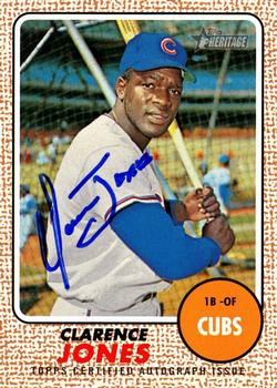 2017 Topps Heritage - Real One Autographs #ROA-CJ Clarence Jones Front