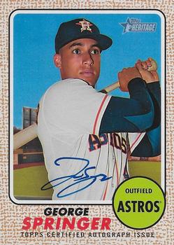2017 Topps Heritage - Real One Autographs #ROA-GS George Springer Front