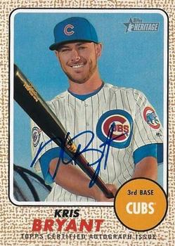 2017 Topps Heritage - Real One Autographs #ROA-KB Kris Bryant Front