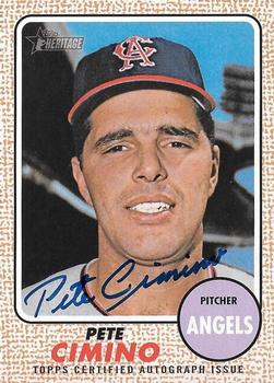 2017 Topps Heritage - Real One Autographs #ROA-PC Pete Cimino Front