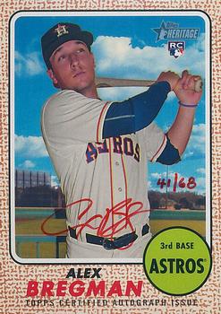 2017 Topps Heritage - Real One Autographs Special Edition Red Ink #ROA-ABR Alex Bregman Front