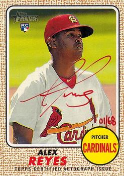 2017 Topps Heritage - Real One Autographs Special Edition Red Ink #ROA-ARE Alex Reyes Front